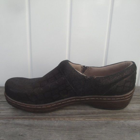 Klogs Clogs Upper Leather Brown Hippie Nurse Shoes Size 8.5 - Picture 4 of 9